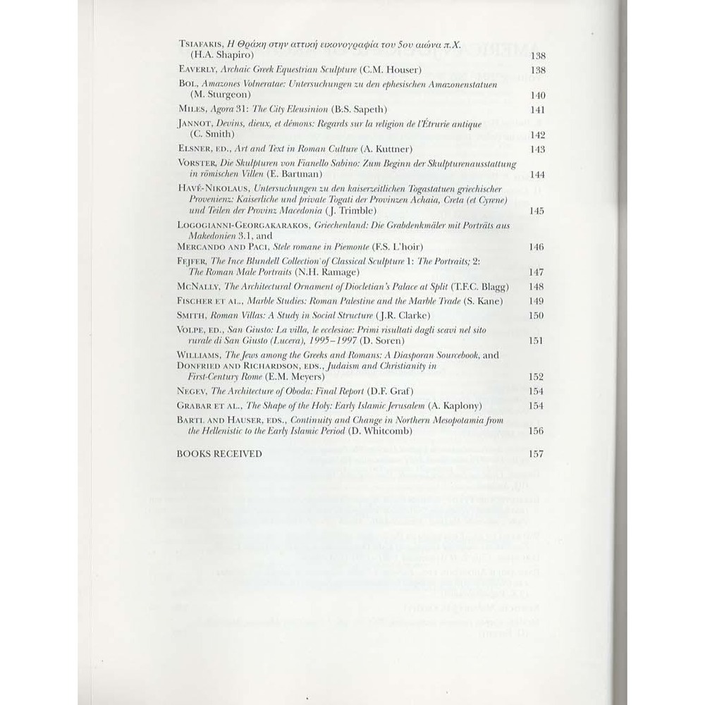 American Journal of Archaeology Jan 2000 Roman Aqueducts Neolithic Statues Doric - Picture 3 of 3